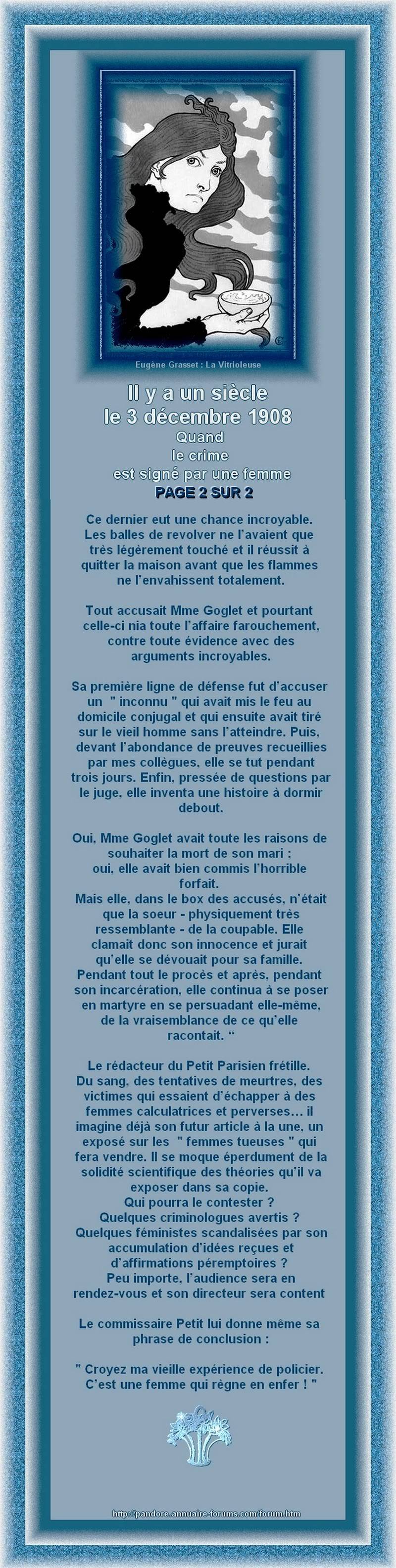 L'ABOMINABLE HISTOIRE DE LA VEUVE GRAS  ANNEE 1908 2-19