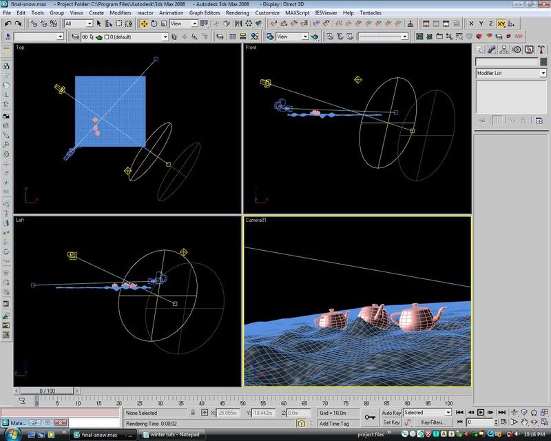 Making A Winter Scene Tutorials Initialsetup