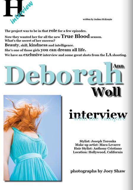 Deborah Ann Woll (Jessica) en The Hollywood Magazine Deborah5