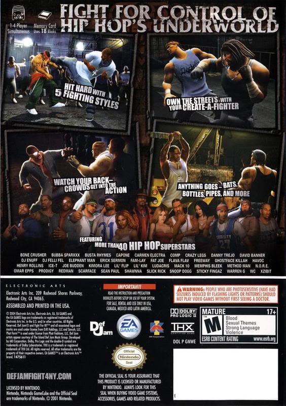 GameCube: Def Jam Fight For NY (NTSC) DEF2