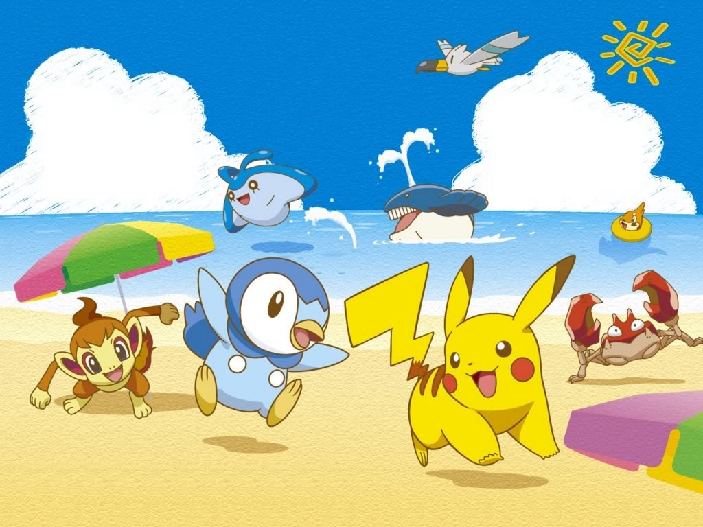 Спасители на плажа Pokemon-beach