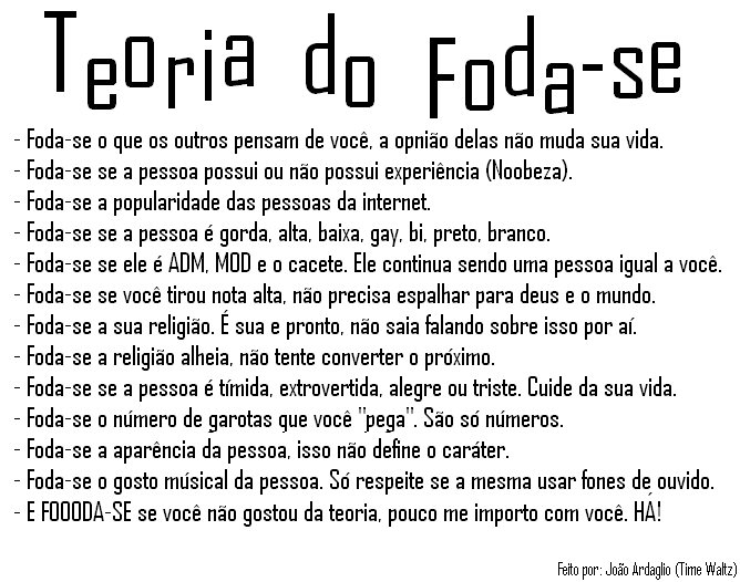 Minha teoria [Por uma Sociedade melhor] TeoriaTWZ