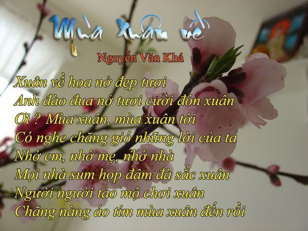 Topic tranh thơ của Nguyễn Văn Khá Muaxuanve