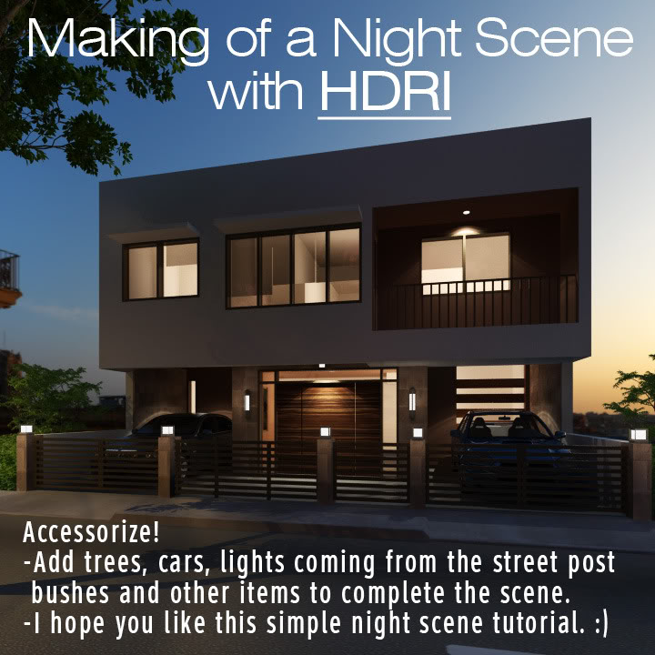 Making of a Night Scene with HDRI (or A Sky Bitmap) 06-final-1