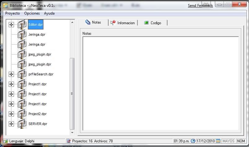 NeoTeca v0.1, Ordena tus proyectos!!! Capture4-5