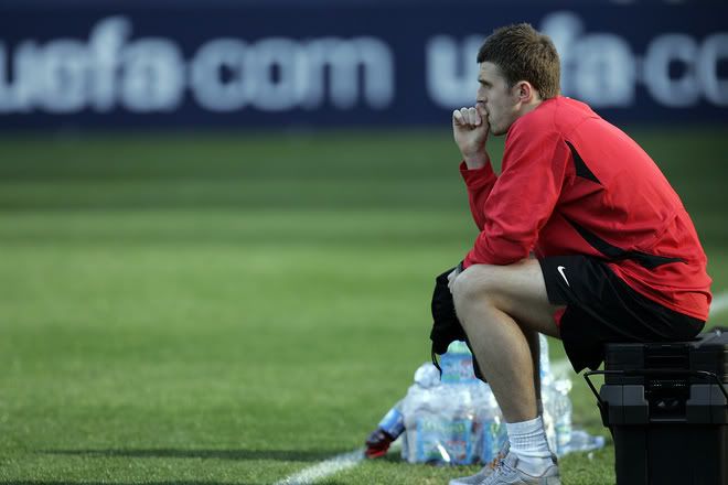 Entrenamiento del Manchester United 31/3/2008...Roma,Italia 11-6