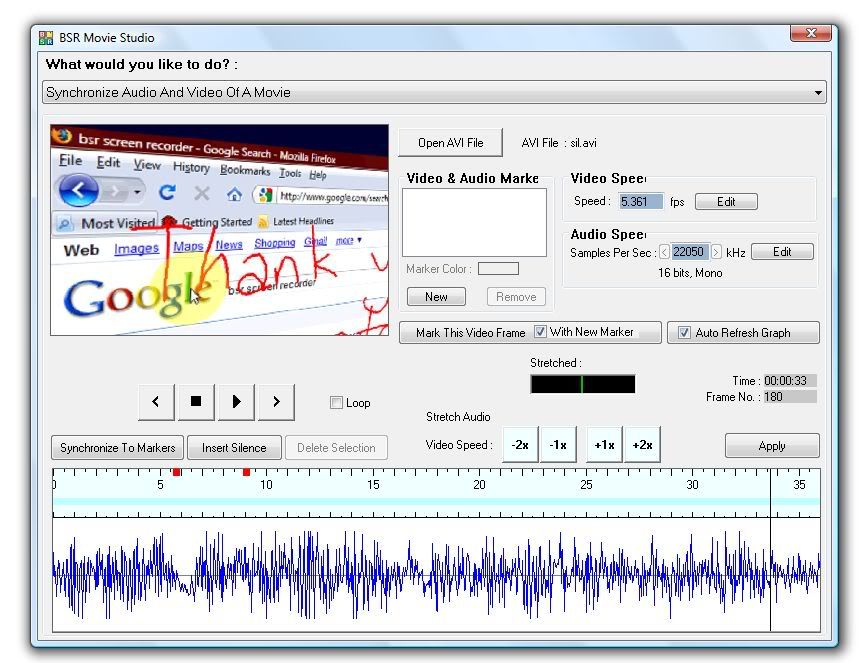 برنامج BSR تصوير فيديو لسطح المكتب وعمل الشروحات Frm00045