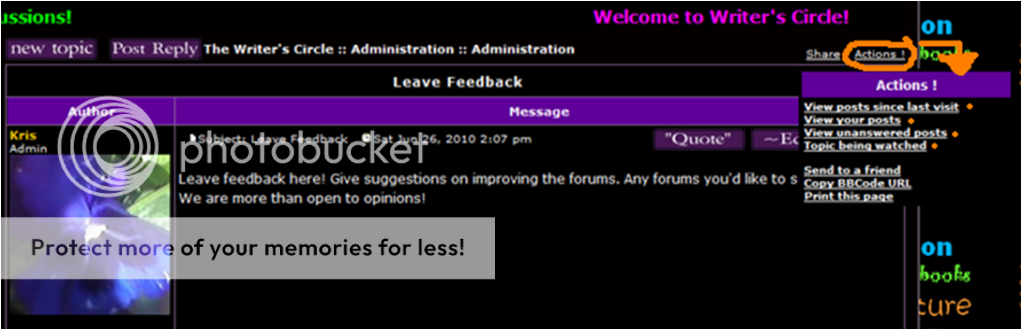 Leave Feedback Writerscircle-newposts