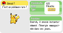 S'entraîner, encore & toujours. Sans relâche. [Capture achevée] Pikachu