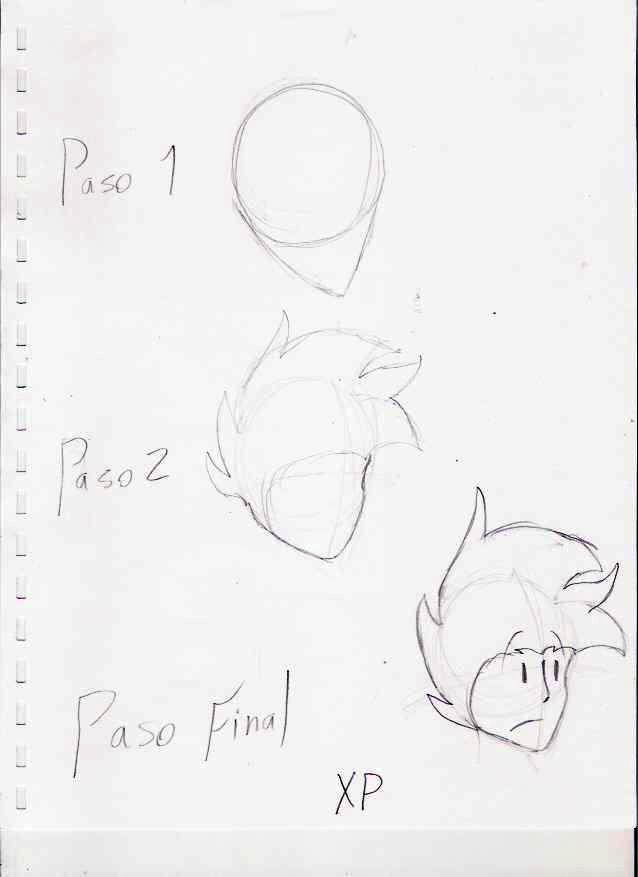 Para hacer un dibujo / Parte 3 --- Las técnicas de dibujo Dib-pasos-cabeza