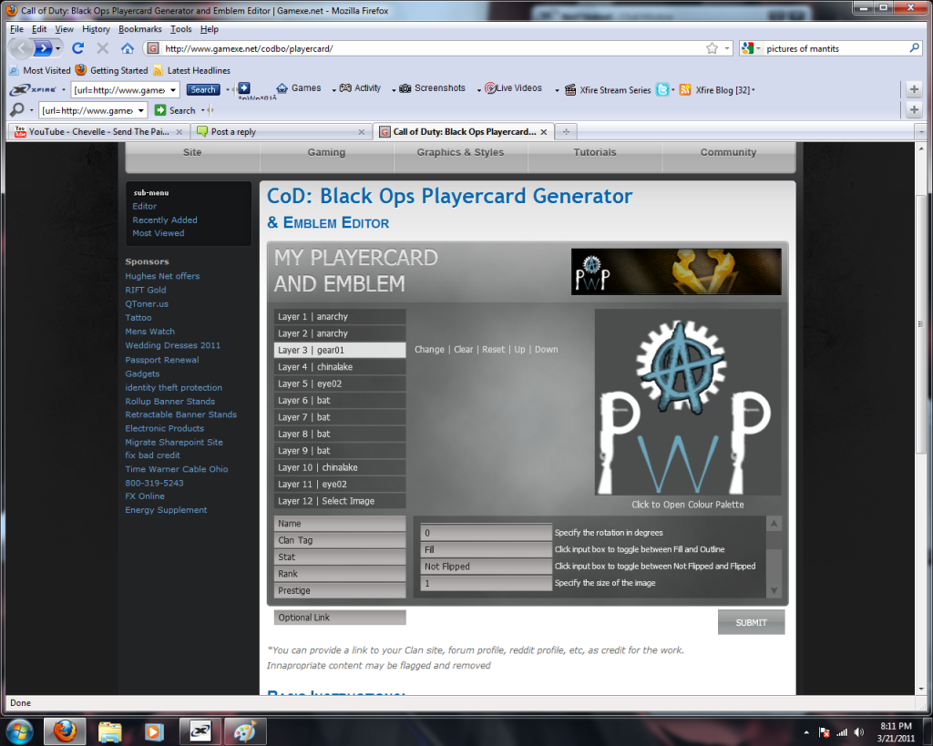 pWp: Black Ops Player Card Contest CoDBOPlayercard