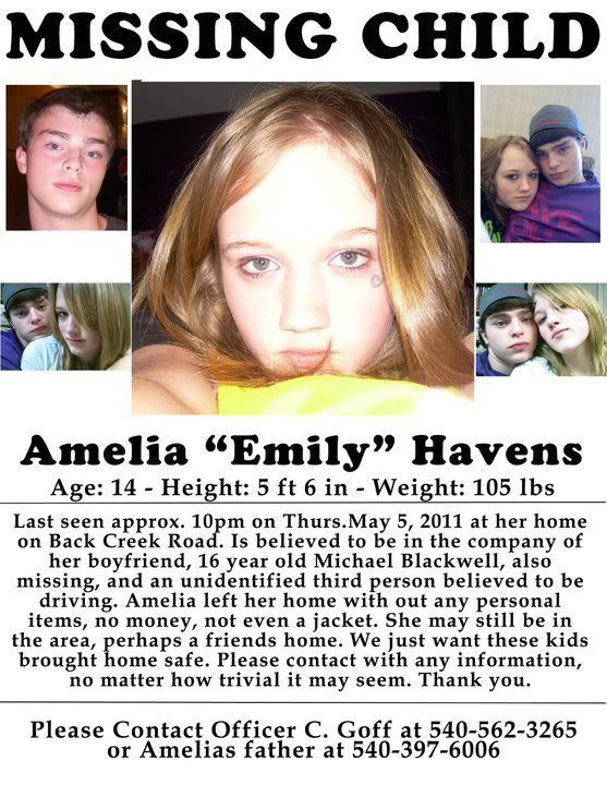 missing girl Amelia