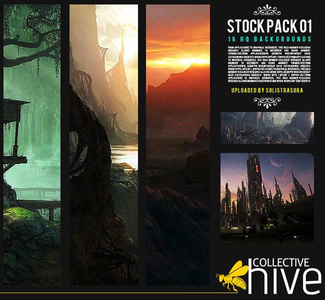  Stock Pack 01 - H.I.V.E. Collective  HIVEStockPack01Preview