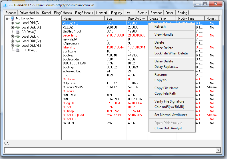  Công cụ hỗ trợ diệt Virus "bằng tay" siêu mạnh-XueTr [Anti-Virus & Rootkit] 0001