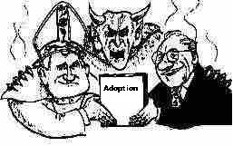 LE PAPE, LE VATICAN & LE NOUVEL ORDRE MONDIAL - Page 5 Adoption_diable_politicard_pape