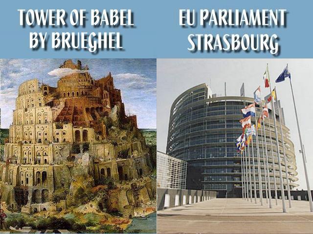 NOUVEL ORDRE MONDIAL : DE QUOI SE COMPOSE-T-IL, ET QUELS SONT SES BUTS ? - Page 5 Babeltower_painting-EUParliament_Strasbourg