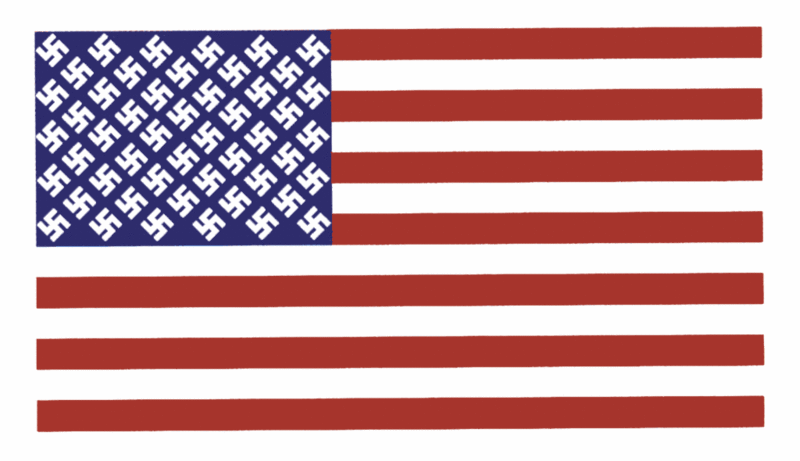 2011 : PUCES IMPLANTABLES, RFID, NANOTECHNOLOGIES, NEUROSCIENCES, N.B.I.C. ET CYBERNETIQUE ! - Page 4 US-Flag--White-Swastika