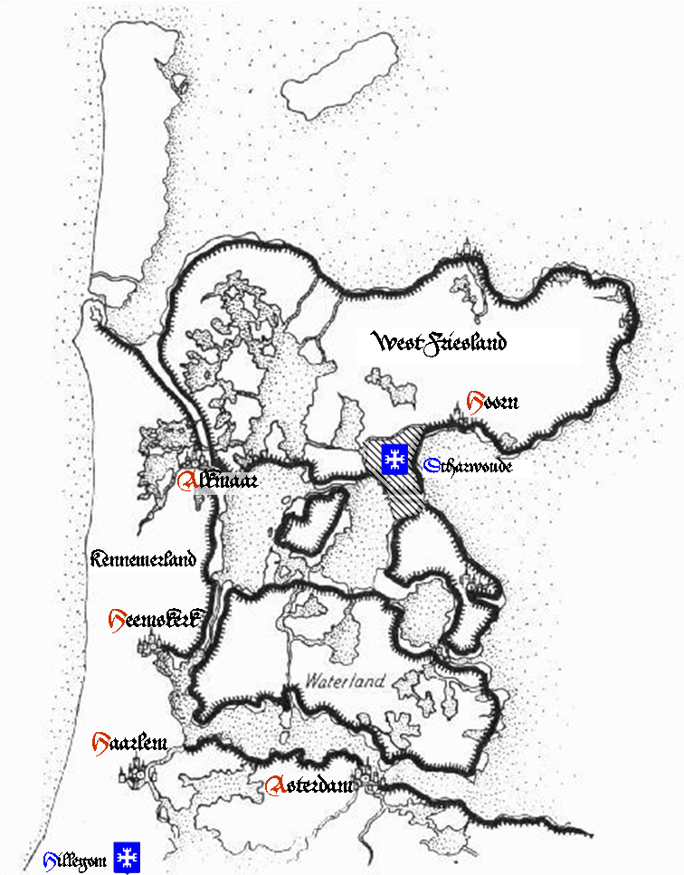 Kaarten van de Heerlijkheid NoordHolland_guillotine