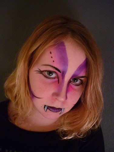 My six year old daughter's first face paint attempt! 5-2