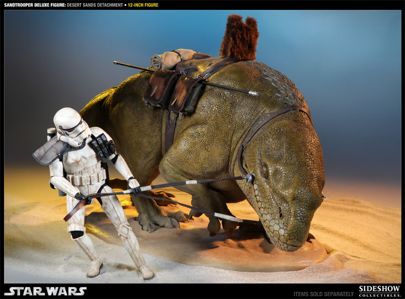 Sandtrooper Deluxe Figure & Dewback - 1:6 Scale - Sideshow 100055_press13-001