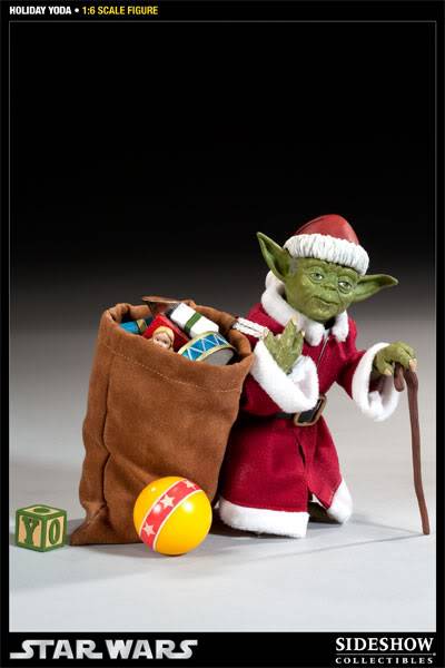 The Holiday Yoda 1:6 Scale Figure - Sideshow Collectibles 100087_press03-001