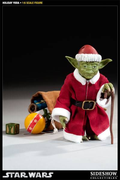 The Holiday Yoda 1:6 Scale Figure - Sideshow Collectibles 100087_press05-001