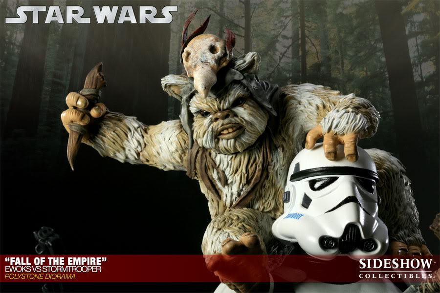 "Fall of the Empire" – Ewoks vs. Stormtrooper Diorama 200042_press05-001