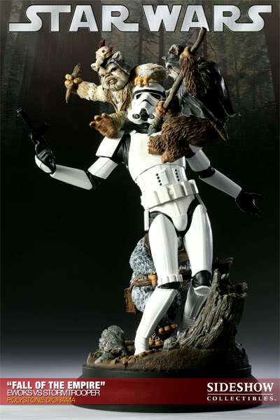 "Fall of the Empire" – Ewoks vs. Stormtrooper Diorama 200042_press14-001