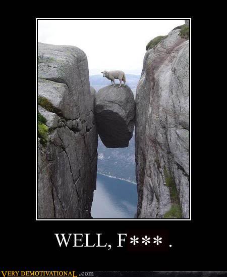 Funny Pictures and Jokes!  Demotivational-posters-stuck-between-a-rock-and-a-hard-place