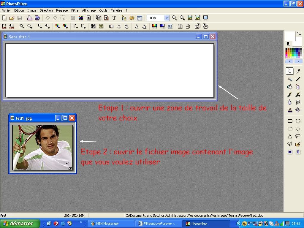 Tuto Photofiltre : Le fondu Page1