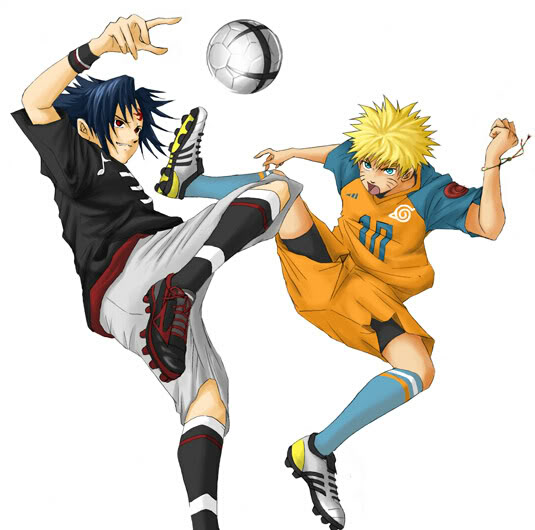 Some photo album!(: NarutoSasukeplayingsoccer