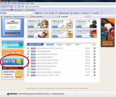 How to Get NX For Free On Nexon.net Frontscreen