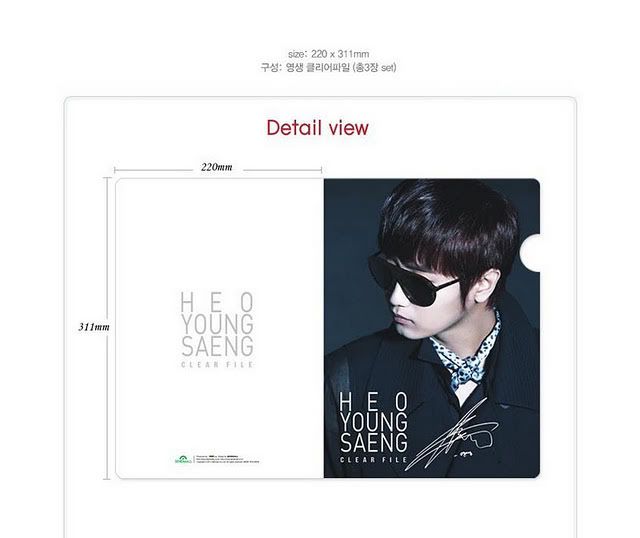 [YS] Young Saeng – Clear File Ys2