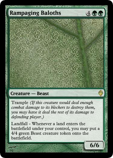 LANDFALL Nueva mecanica de Zendikar RampagingBaloths