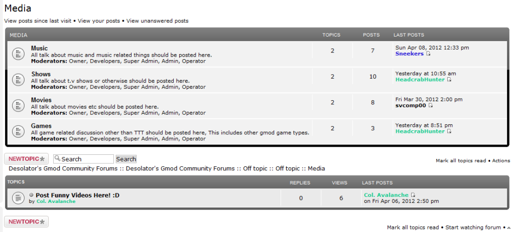 Sub-forums and Categories 3-1