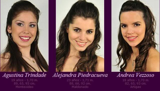 Miss Universe Uruguay 2010 finalists Primerbloquemissuruguay