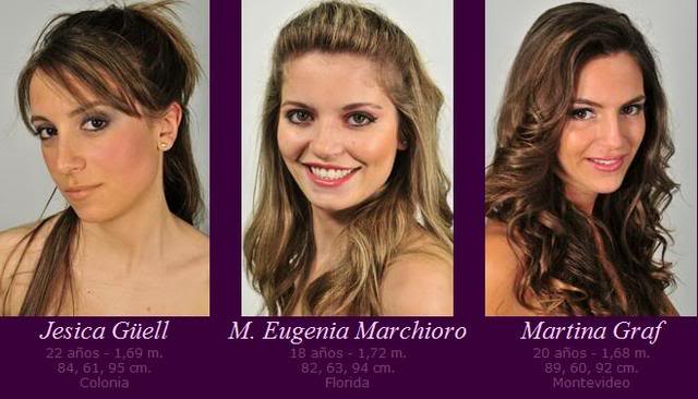 Miss Universe Uruguay 2010 finalists Tercerbloque