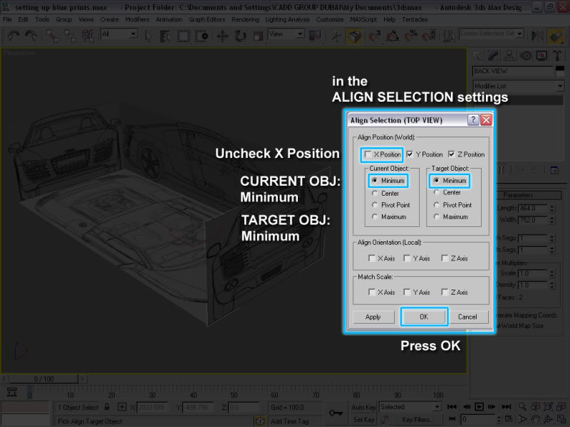 Setting Up 3d Modeling References Part 2... Alignbackstep5