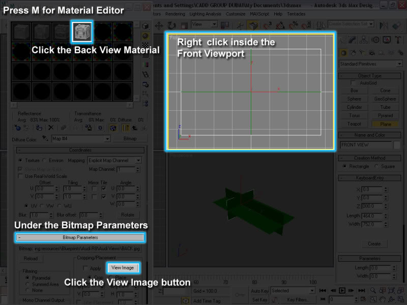 Setting Up 3d Modeling References Part 2... Backviewstep1-2