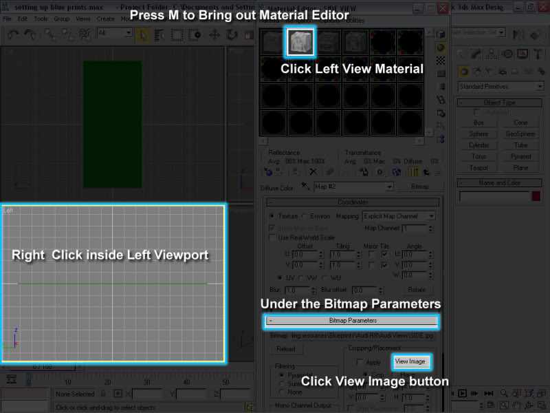 Setting Up 3d Modeling References Part 2... Sideviewstep1-2