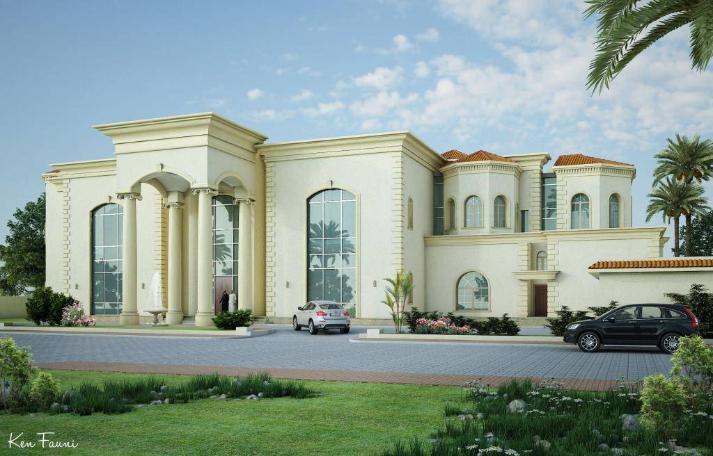 Proposed Villa at Wakra Qatar 150302-Front%20Perspective_zps5z6yegzu