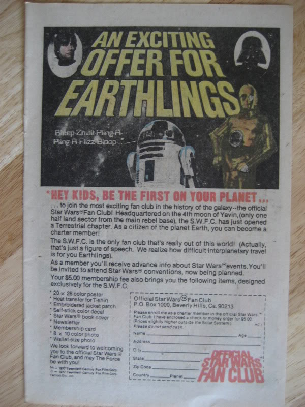 SW ADVERTISING FROM COMICS & MAGAZINES Comic001