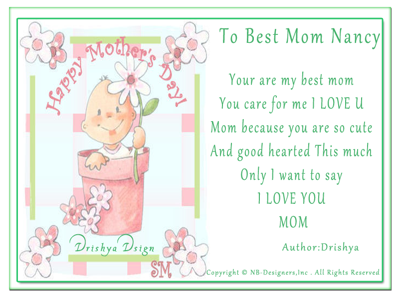 Dedicated to My Mom To-Best-Mom-Nancy