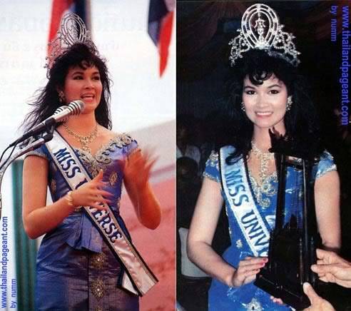 Tổng hop vui : Best Swimsuit and Evening Gown in the history of MU  Thailand1988