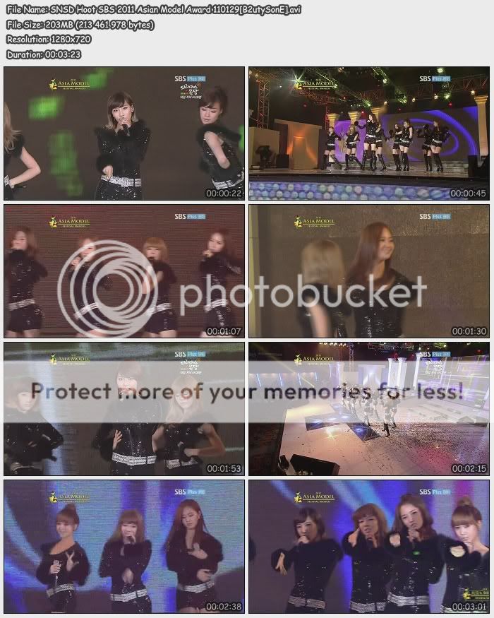 [Perf][110129] SNSD - Hoot @ SBS Plus 2011 Asian Model Award  SNSDHootSBS2011AsianModelAward110129avi