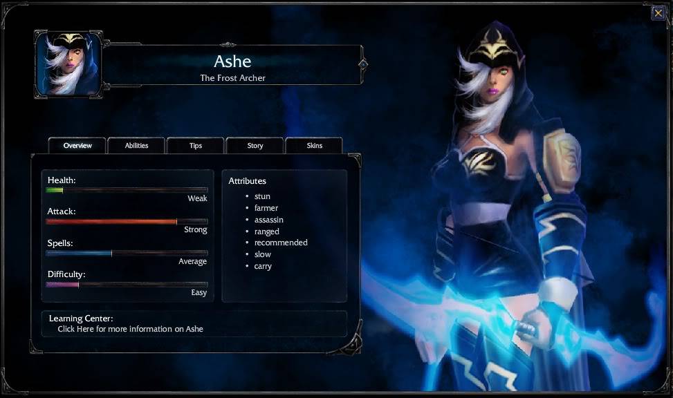 League Of Legends Inedito: Todos los Heroes Ashe