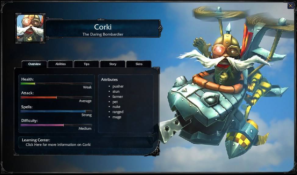 League Of Legends Inedito: Todos los Heroes Corki