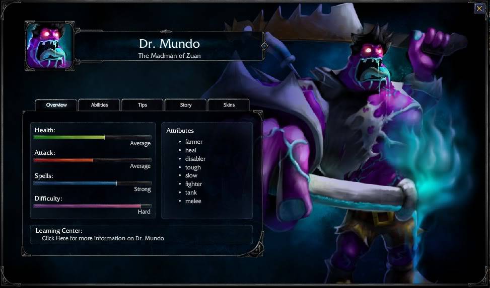 League Of Legends Inedito: Todos los Heroes DrMundo