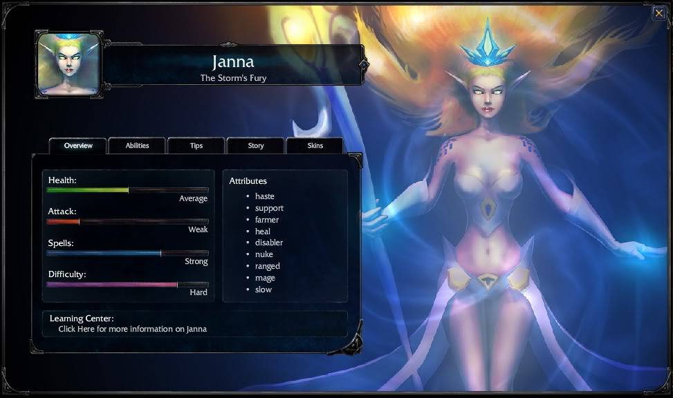 League Of Legends Inedito: Todos los Heroes Janna