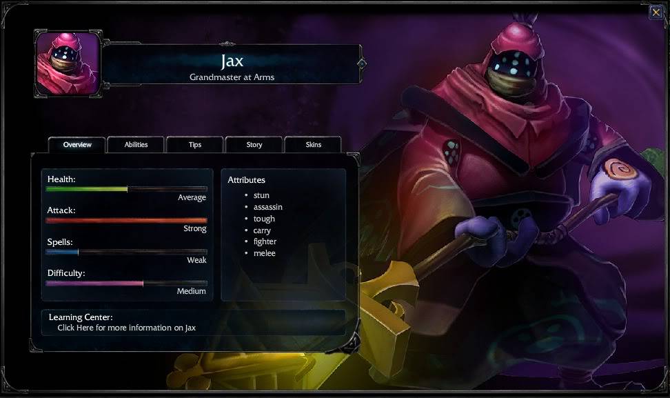 League Of Legends Inedito: Todos los Heroes Jax